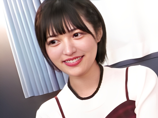 【素人】笑顔がキュートな脱毛サロンのお姉さんがAV出演♡電マで無毛のアソコを弄られ絶叫すると騎乗位の腰が止まらない♡