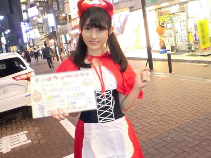 【ハロウィン夜のエロコスプレ】『渋谷で見つけた天使が悪魔に…』可愛いコスプレ女子がホテルで大胆変身！素人とは思えないエロさで、ハロウィンの夜を熱くする♡